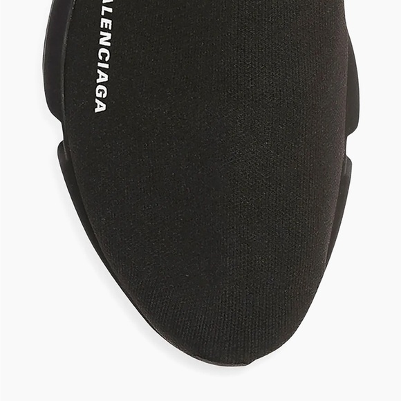 Balenciaga Women's Black Knit Sneakers - Picture 5 of 11